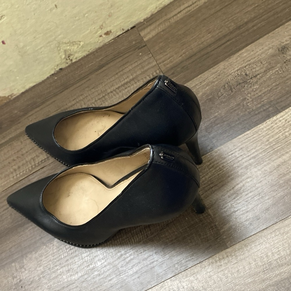 Coach Women's Jackie Leather Pump 8  Black G5264 - Picture 9 of 11